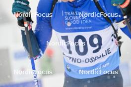 24.01.2024, Brezno-Osrblie, Slovakia (SVK): Nikolas Burkhart (USA) - IBU Open European Championships Biathlon, individual men, Brezno-Osrblie (SVK). www.nordicfocus.com. © Reichert/NordicFocus. Every downloaded picture is fee-liable.
