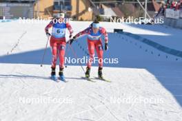 28.01.2024, Brezno-Osrblie, Slovakia (SVK): Lea Rothschopf (AUT), Johanna Skottheim (SWE), (l-r) - IBU Open European Championships Biathlon, mixed relay, Brezno-Osrblie (SVK). www.nordicfocus.com. © Reichert/NordicFocus. Every downloaded picture is fee-liable.