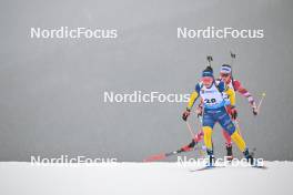 27.01.2024, Brezno-Osrblie, Slovakia (SVK): Johanna Skottheim (SWE), Anna Andexer (AUT), (l-r) - IBU Open European Championships Biathlon, pursuit women, Brezno-Osrblie (SVK). www.nordicfocus.com. © Reichert/NordicFocus. Every downloaded picture is fee-liable.