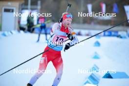 28.01.2024, Brezno-Osrblie, Slovakia (SVK): Gion Stalder (SUI) - IBU Open European Championships Biathlon, single mixed relay, Brezno-Osrblie (SVK). www.nordicfocus.com. © Reichert/NordicFocus. Every downloaded picture is fee-liable.