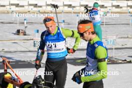 26.01.2024, Brezno-Osrblie, Slovakia (SVK): Matic Repnik (SLO), Jasa Zidar (SLO), (l-r) - IBU Open European Championships Biathlon, sprint men, Brezno-Osrblie (SVK). www.nordicfocus.com. © Reichert/NordicFocus. Every downloaded picture is fee-liable.