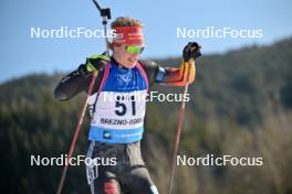 26.01.2024, Brezno-Osrblie, Slovakia (SVK): Leonhard Pfund (GER) - IBU Open European Championships Biathlon, sprint men, Brezno-Osrblie (SVK). www.nordicfocus.com. © Reichert/NordicFocus. Every downloaded picture is fee-liable.