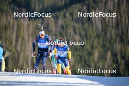 26.01.2024, Brezno-Osrblie, Slovakia (SVK): Emilien Claude (FRA), Peppe Femling (SWE), (l-r) - IBU Open European Championships Biathlon, sprint men, Brezno-Osrblie (SVK). www.nordicfocus.com. © Reichert/NordicFocus. Every downloaded picture is fee-liable.