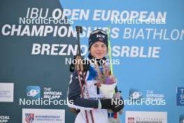 26.01.2024, Brezno-Osrblie, Slovakia (SVK): Ida Lien (NOR) - IBU Open European Championships Biathlon, sprint women, Brezno-Osrblie (SVK). www.nordicfocus.com. © Reichert/NordicFocus. Every downloaded picture is fee-liable.