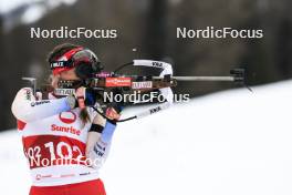 23.03.2024, Ulrichen, Switzerland (SUI): Lena Haecki-Gross (SUI) - Swiss Championships biathlon, mass, Ulrichen (SUI). www.nordicfocus.com. © Manzoni/NordicFocus. Every downloaded picture is fee-liable.
