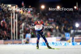 14.02.2024, Nove Mesto na Morave, Czechia (CZE): Quentin Fillon Maillet (FRA) - IBU World Championships Biathlon, individual men, Nove Mesto na Morave (CZE). www.nordicfocus.com. © Manzoni/NordicFocus. Every downloaded picture is fee-liable.