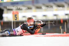 14.02.2024, Nove Mesto na Morave, Czechia (CZE): Roman Rees (GER) - IBU World Championships Biathlon, individual men, Nove Mesto na Morave (CZE). www.nordicfocus.com. © Manzoni/NordicFocus. Every downloaded picture is fee-liable.