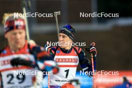 14.02.2024, Nove Mesto na Morave, Czechia (CZE): Quentin Fillon Maillet (FRA) - IBU World Championships Biathlon, individual men, Nove Mesto na Morave (CZE). www.nordicfocus.com. © Manzoni/NordicFocus. Every downloaded picture is fee-liable.