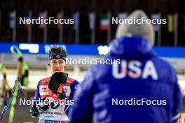 14.02.2024, Nove Mesto na Morave, Czechia (CZE): Campbell Wright (USA) - IBU World Championships Biathlon, individual men, Nove Mesto na Morave (CZE). www.nordicfocus.com. © Manzoni/NordicFocus. Every downloaded picture is fee-liable.
