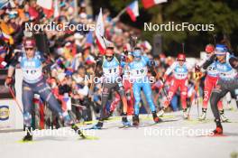 18.02.2024, Nove Mesto na Morave, Czechia (CZE): Vanessa Voigt (GER), Dorothea Wierer (ITA), (l-r) - IBU World Championships Biathlon, mass women, Nove Mesto na Morave (CZE). www.nordicfocus.com. © Thibaut/NordicFocus. Every downloaded picture is fee-liable.