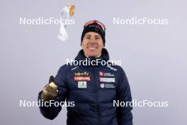 07.02.2024, Nove Mesto na Morave, Czechia (CZE): Quentin Fillon Maillet (FRA) - IBU World Championships Biathlon, medals, Nove Mesto na Morave (CZE). www.nordicfocus.com. © Manzoni/NordicFocus. Every downloaded picture is fee-liable.