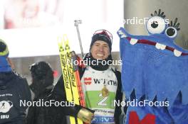 07.02.2024, Nove Mesto na Morave, Czechia (CZE): Quentin Fillon Maillet (FRA) - IBU World Championships Biathlon, medals, Nove Mesto na Morave (CZE). www.nordicfocus.com. © Thibaut/NordicFocus. Every downloaded picture is fee-liable.