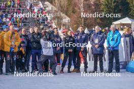 17.02.2024, Nove Mesto na Morave, Czechia (CZE): Event Feature: French staff - IBU World Championships Biathlon, medals, Nove Mesto na Morave (CZE). www.nordicfocus.com. © Thibaut/NordicFocus. Every downloaded picture is fee-liable.