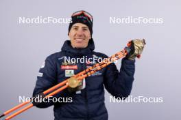 07.02.2024, Nove Mesto na Morave, Czechia (CZE): Quentin Fillon Maillet (FRA) - IBU World Championships Biathlon, medals, Nove Mesto na Morave (CZE). www.nordicfocus.com. © Manzoni/NordicFocus. Every downloaded picture is fee-liable.