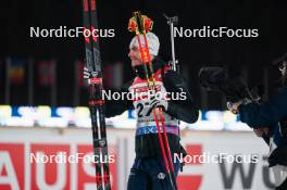 14.02.2024, Nove Mesto na Morave, Czechia (CZE): Emilien Jacquelin (FRA) - IBU World Championships Biathlon, medals, Nove Mesto na Morave (CZE). www.nordicfocus.com. © Thibaut/NordicFocus. Every downloaded picture is fee-liable.
