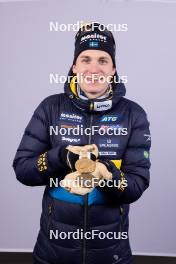 17.02.2024, Nove Mesto na Morave, Czechia (CZE): Martin Ponsiluoma (SWE) - IBU World Championships Biathlon, medals, Nove Mesto na Morave (CZE). www.nordicfocus.com. © Manzoni/NordicFocus. Every downloaded picture is fee-liable.