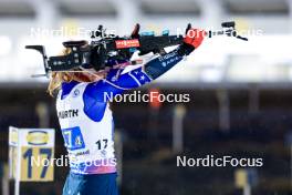 07.02.2024, Nove Mesto na Morave, Czechia (CZE): Chloe Levins (USA) - IBU World Championships Biathlon, mixed relay, Nove Mesto na Morave (CZE). www.nordicfocus.com. © Manzoni/NordicFocus. Every downloaded picture is fee-liable.
