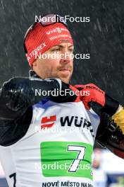 07.02.2024, Nove Mesto na Morave, Czechia (CZE): Philipp Nawrath (GER) - IBU World Championships Biathlon, mixed relay, Nove Mesto na Morave (CZE). www.nordicfocus.com. © Manzoni/NordicFocus. Every downloaded picture is fee-liable.