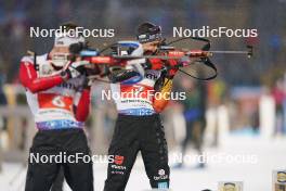 07.02.2024, Nove Mesto na Morave, Czechia (CZE): Justus Strelow (GER) - IBU World Championships Biathlon, mixed relay, Nove Mesto na Morave (CZE). www.nordicfocus.com. © Thibaut/NordicFocus. Every downloaded picture is fee-liable.
