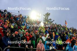07.02.2024, Nove Mesto na Morave, Czechia (CZE): Event Feature: Fans on the grandstand - IBU World Championships Biathlon, mixed relay, Nove Mesto na Morave (CZE). www.nordicfocus.com. © Manzoni/NordicFocus. Every downloaded picture is fee-liable.