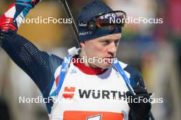 07.02.2024, Nove Mesto na Morave, Czechia (CZE): Tarjei Boe (NOR) - IBU World Championships Biathlon, mixed relay, Nove Mesto na Morave (CZE). www.nordicfocus.com. © Thibaut/NordicFocus. Every downloaded picture is fee-liable.
