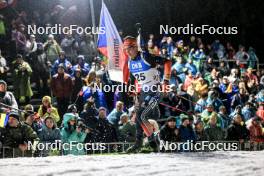 11.02.2024, Nove Mesto na Morave, Czechia (CZE): Philipp Horn (GER) - IBU World Championships Biathlon, pursuit men, Nove Mesto na Morave (CZE). www.nordicfocus.com. © Manzoni/NordicFocus. Every downloaded picture is fee-liable.