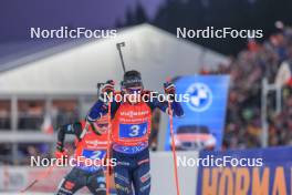 17.02.2024, Nove Mesto na Morave, Czechia (CZE): Quentin Fillon Maillet (FRA) - IBU World Championships Biathlon, relay men, Nove Mesto na Morave (CZE). www.nordicfocus.com. © Manzoni/NordicFocus. Every downloaded picture is fee-liable.