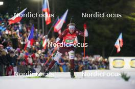 17.02.2024, Nove Mesto na Morave, Czechia (CZE): Edgars Mise (LAT) - IBU World Championships Biathlon, relay men, Nove Mesto na Morave (CZE). www.nordicfocus.com. © Thibaut/NordicFocus. Every downloaded picture is fee-liable.