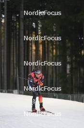17.02.2024, Nove Mesto na Morave, Czechia (CZE): Justus Strelow (GER) - IBU World Championships Biathlon, relay men, Nove Mesto na Morave (CZE). www.nordicfocus.com. © Thibaut/NordicFocus. Every downloaded picture is fee-liable.