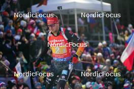 17.02.2024, Nove Mesto na Morave, Czechia (CZE): Philipp Nawrath (GER) - IBU World Championships Biathlon, relay men, Nove Mesto na Morave (CZE). www.nordicfocus.com. © Thibaut/NordicFocus. Every downloaded picture is fee-liable.
