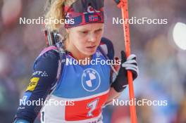 17.02.2024, Nove Mesto na Morave, Czechia (CZE): Karoline Offigstad Knotten (NOR) - IBU World Championships Biathlon, relay women, Nove Mesto na Morave (CZE). www.nordicfocus.com. © Thibaut/NordicFocus. Every downloaded picture is fee-liable.