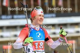 17.02.2024, Nove Mesto na Morave, Czechia (CZE): Emma Lunder (CAN) - IBU World Championships Biathlon, relay women, Nove Mesto na Morave (CZE). www.nordicfocus.com. © Manzoni/NordicFocus. Every downloaded picture is fee-liable.