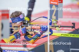17.02.2024, Nove Mesto na Morave, Czechia (CZE): Anna Magnusson (SWE) - IBU World Championships Biathlon, relay women, Nove Mesto na Morave (CZE). www.nordicfocus.com. © Thibaut/NordicFocus. Every downloaded picture is fee-liable.