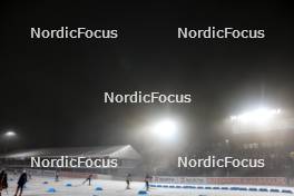 15.02.2024, Nove Mesto na Morave, Czechia (CZE): Justus Strelow (GER), Quentin Fillon Maillet (FRA), Sebastian Samuelsson (SWE), Johannes Thingnes Boe (NOR), (l-r) - IBU World Championships Biathlon, single mixed relay, Nove Mesto na Morave (CZE). www.nordicfocus.com. © Manzoni/NordicFocus. Every downloaded picture is fee-liable.