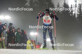15.02.2024, Nove Mesto na Morave, Czechia (CZE): Quentin Fillon Maillet (FRA) - IBU World Championships Biathlon, single mixed relay, Nove Mesto na Morave (CZE). www.nordicfocus.com. © Manzoni/NordicFocus. Every downloaded picture is fee-liable.