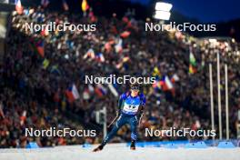 10.02.2024, Nove Mesto na Morave, Czechia (CZE): Campbell Wright (USA) - IBU World Championships Biathlon, sprint men, Nove Mesto na Morave (CZE). www.nordicfocus.com. © Manzoni/NordicFocus. Every downloaded picture is fee-liable.