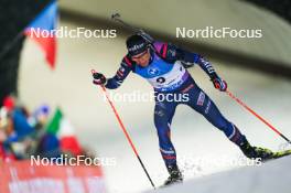 10.02.2024, Nove Mesto na Morave, Czechia (CZE): Quentin Fillon Maillet (FRA) - IBU World Championships Biathlon, sprint men, Nove Mesto na Morave (CZE). www.nordicfocus.com. © Thibaut/NordicFocus. Every downloaded picture is fee-liable.