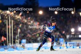 10.02.2024, Nove Mesto na Morave, Czechia (CZE): Quentin Fillon Maillet (FRA) - IBU World Championships Biathlon, sprint men, Nove Mesto na Morave (CZE). www.nordicfocus.com. © Manzoni/NordicFocus. Every downloaded picture is fee-liable.