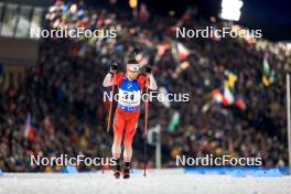 10.02.2024, Nove Mesto na Morave, Czechia (CZE): Christian Gow (CAN), Christian Gow (CAN) - IBU World Championships Biathlon, sprint men, Nove Mesto na Morave (CZE). www.nordicfocus.com. © Manzoni/NordicFocus. Every downloaded picture is fee-liable.