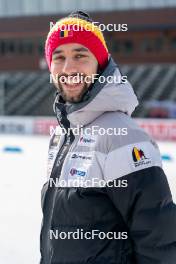 16.02.2024, Nove Mesto na Morave, Czechia (CZE): Cesar Beauvais (BEL) - IBU World Championships Biathlon, training, Nove Mesto na Morave (CZE). www.nordicfocus.com. © Thibaut/NordicFocus. Every downloaded picture is fee-liable.