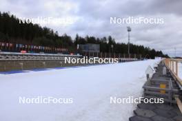 05.02.2024, Nove Mesto na Morave, Czechia (CZE): Event Feature: Overview over the shooting range under construction - IBU World Championships Biathlon, training, Nove Mesto na Morave (CZE). www.nordicfocus.com. © Manzoni/NordicFocus. Every downloaded picture is fee-liable.