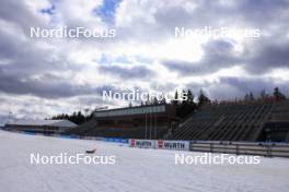 05.02.2024, Nove Mesto na Morave, Czechia (CZE): Event Feature: Overview over the stadium under construction - IBU World Championships Biathlon, training, Nove Mesto na Morave (CZE). www.nordicfocus.com. © Manzoni/NordicFocus. Every downloaded picture is fee-liable.