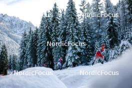 01.01.2024, Toblach, Italy (ITA): Moa Ilar (SWE), Nadine Faehndrich (SUI), (l-r)  - FIS world cup cross-country, tour de ski, pursuit, Toblach (ITA). www.nordicfocus.com. © Modica/NordicFocus. Every downloaded picture is fee-liable.