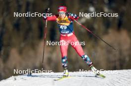 03.01.2024, Davos, Switzerland (SUI): Margrethe Bergane (NOR) - FIS world cup cross-country, tour de ski, individual sprint, Davos (SUI). www.nordicfocus.com. © Modica/NordicFocus. Every downloaded picture is fee-liable.