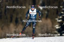 03.01.2024, Davos, Switzerland (SUI): Federico Pellegrino (ITA) - FIS world cup cross-country, tour de ski, individual sprint, Davos (SUI). www.nordicfocus.com. © Modica/NordicFocus. Every downloaded picture is fee-liable.