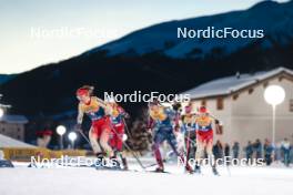 03.01.2024, Davos, Switzerland (SUI): Nadine Faehndrich (SUI), Julia Kern (USA), (l-r)  - FIS world cup cross-country, tour de ski, individual sprint, Davos (SUI). www.nordicfocus.com. © Modica/NordicFocus. Every downloaded picture is fee-liable.