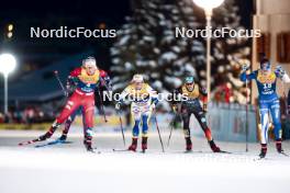 03.01.2024, Davos, Switzerland (SUI): Johanna Hagstroem (SWE), Victoria Carl (GER), Krista Parmakoski (FIN), (l-r)  - FIS world cup cross-country, tour de ski, individual sprint, Davos (SUI). www.nordicfocus.com. © Modica/NordicFocus. Every downloaded picture is fee-liable.