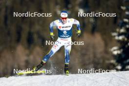 03.01.2024, Davos, Switzerland (SUI): Jens Burman (SWE) - FIS world cup cross-country, tour de ski, individual sprint, Davos (SUI). www.nordicfocus.com. © Modica/NordicFocus. Every downloaded picture is fee-liable.