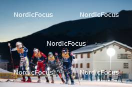 03.01.2024, Davos, Switzerland (SUI): Johanna Hagstroem (SWE), Mathilde Myhrvold (NOR), Victoria Carl (GER), Nicole Monsorno (ITA), (l-r)  - FIS world cup cross-country, tour de ski, individual sprint, Davos (SUI). www.nordicfocus.com. © Modica/NordicFocus. Every downloaded picture is fee-liable.