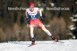 03.01.2024, Davos, Switzerland (SUI): Beda Klee (SUI) - FIS world cup cross-country, tour de ski, individual sprint, Davos (SUI). www.nordicfocus.com. © Modica/NordicFocus. Every downloaded picture is fee-liable.